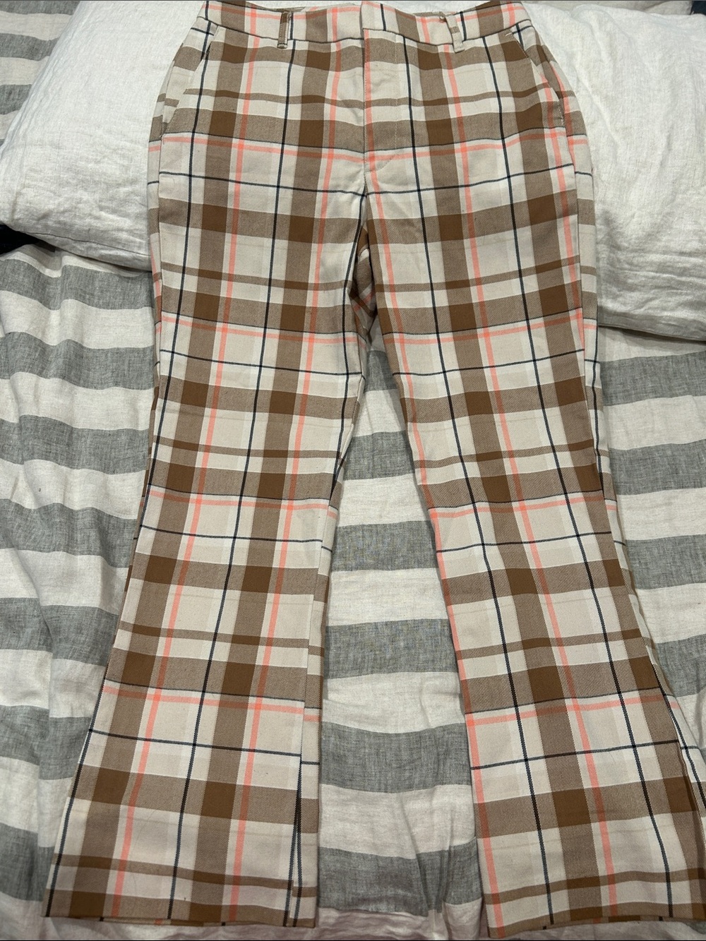Abercrombie Trousers in Brown & Cream